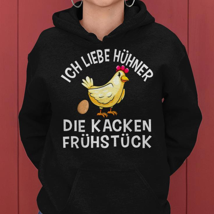 Chicken Spruch Bäuerin Bauern Huhn Henne Hahn Hühner Frauen Hoodie