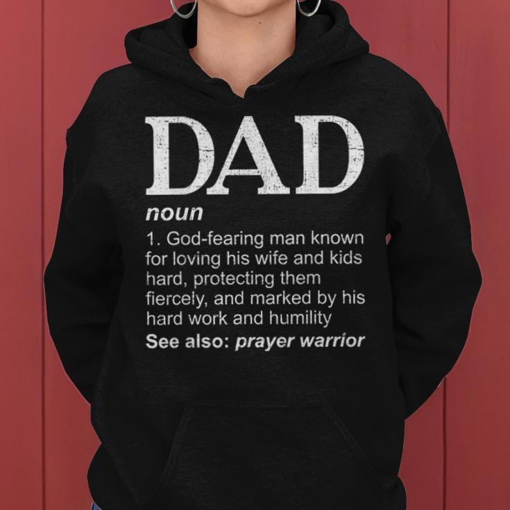 Christian Dad Definition Fathers Day Funny Dad Gift Women Hoodie