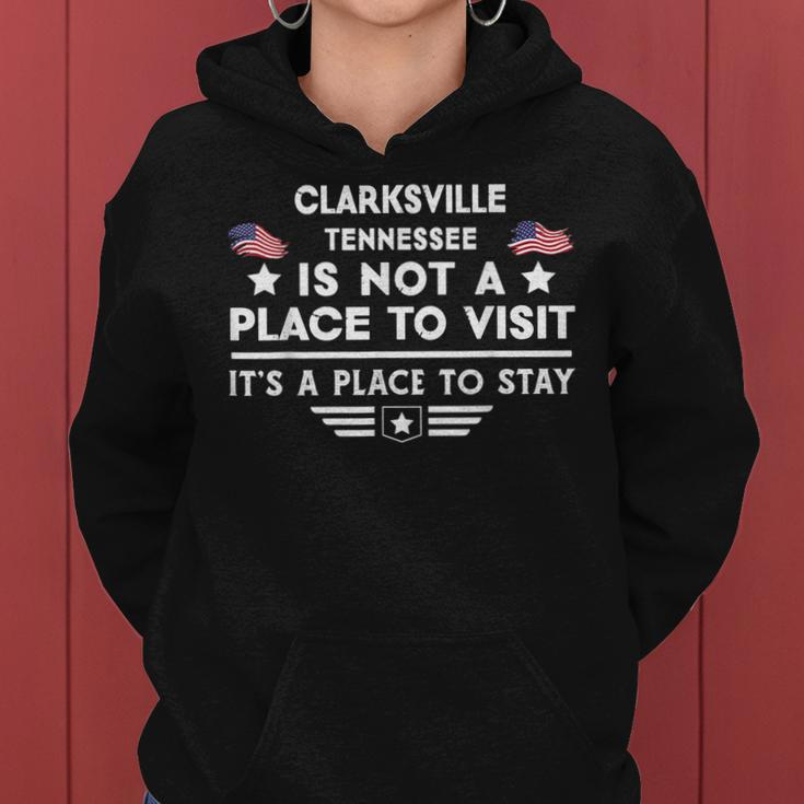 Clarksville Tennessee Ort Zum Besuchen Bleiben Usa City Frauen Hoodie