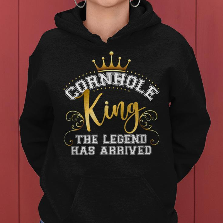 Cornhole King Legend Has Arrived Vintage Frauen Hoodie