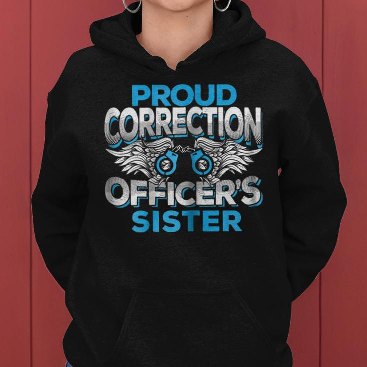 Correction Officers Sister Law Enforcement Family Gift For Womens Women Hoodie