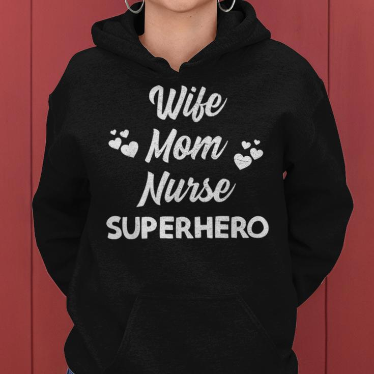 Cute Mothers Day Wife Mom Nurse Superhero Mommy & Womens V2 Women Hoodie