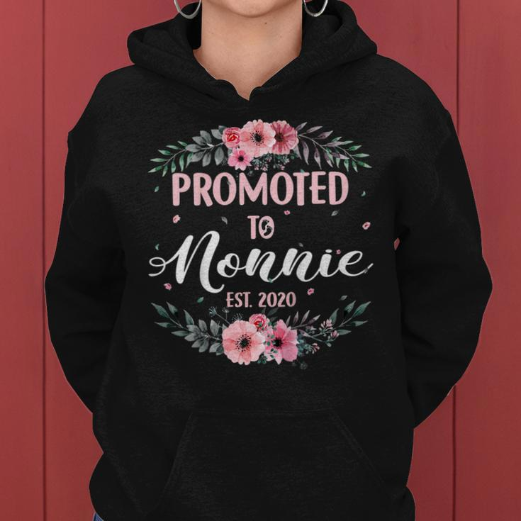 Cute Promoted To Nonnie Est2020 Mother Day New Grandma Gift Women Hoodie
