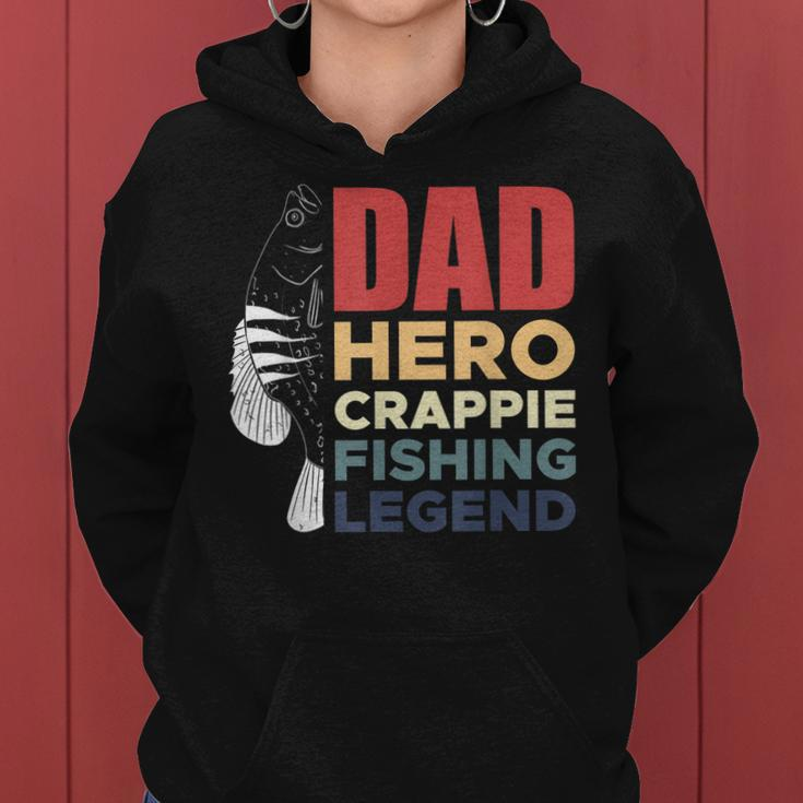 Dad Hero Crappie Fishing Legend Vatertag V2 Frauen Hoodie