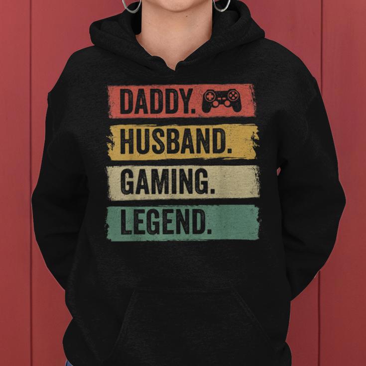 Daddy Ehemann Gaming Legende Vintage Video Gamer Papa Vater Frauen Hoodie