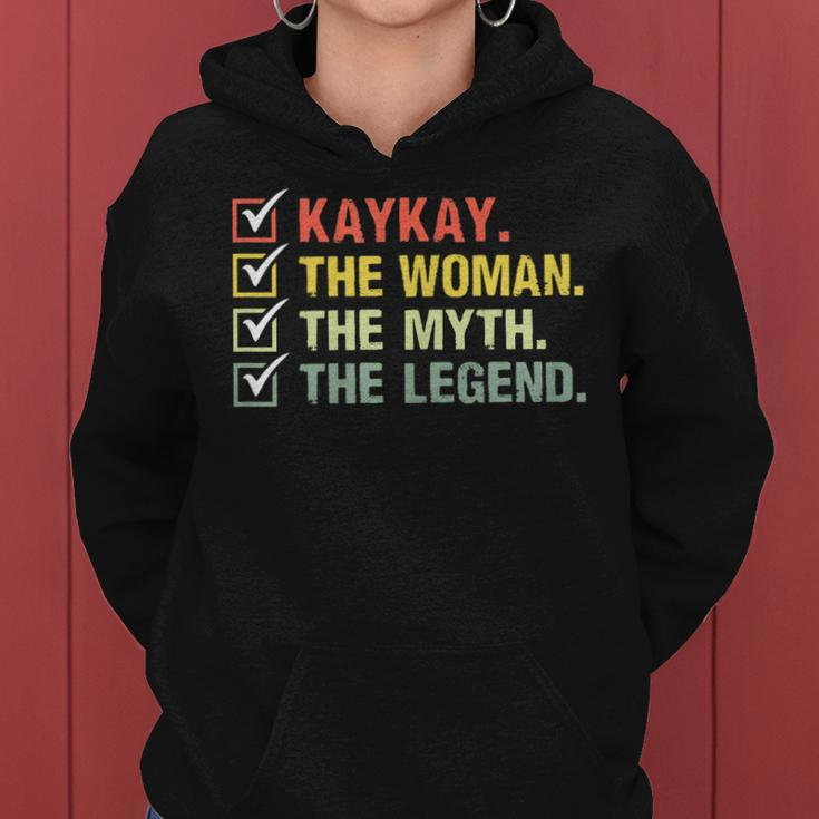 Damen Kaykay Hoodie: Die Frau, Der Mythos, Die Legende, Retro Vintage