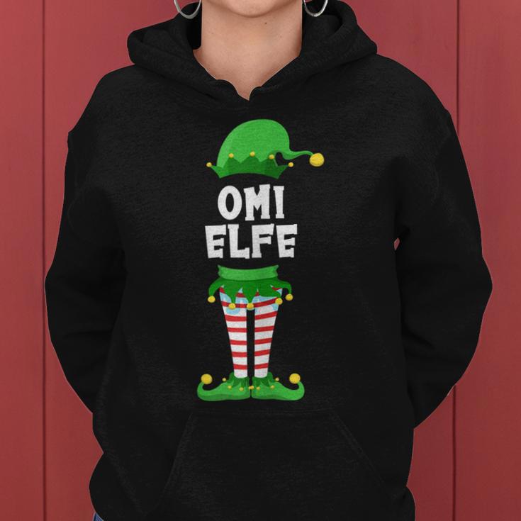 Damen Omi Elfe Oma Partnerlook Familien Outfit Weihnachten Frauen Hoodie