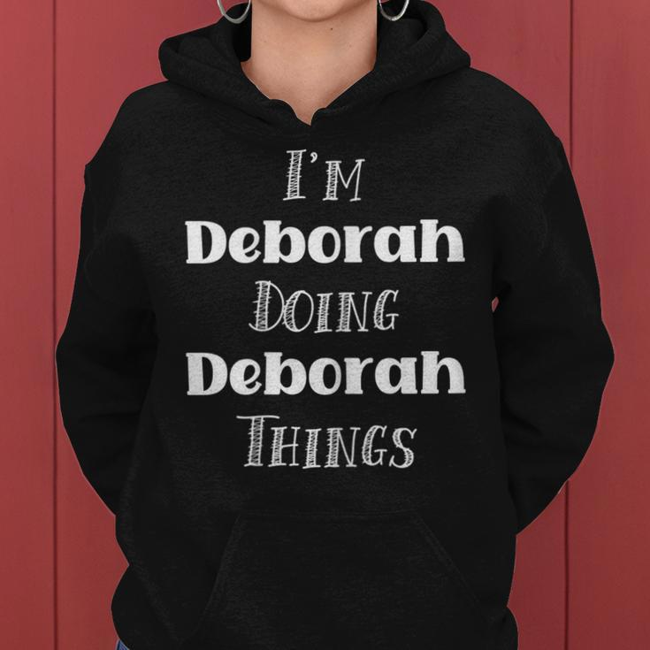 Deborah Name Personalized Cute Pink Girl Things Deborah Gift For Womens Women Hoodie