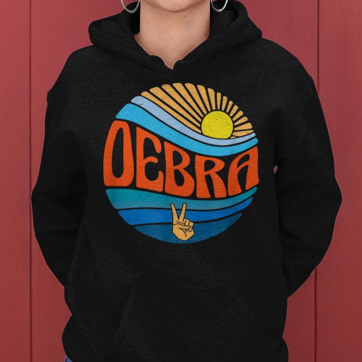 Debra Vintage Sunset Debra Groovy Batikmuster Frauen Hoodie