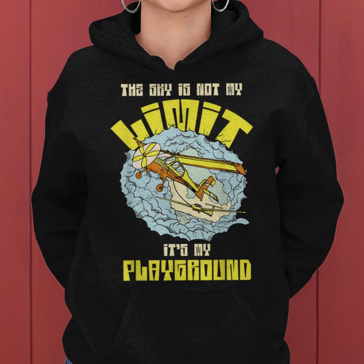 Der Himmel Ist Kein Limit Es Ist Mein Spielplatz Frauen Hoodie