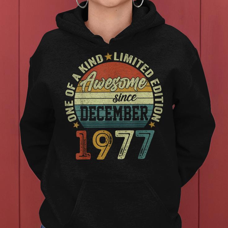 Dezember 1977 Lustige Geschenke 45 Geburtstag Mann Frau Frauen Hoodie