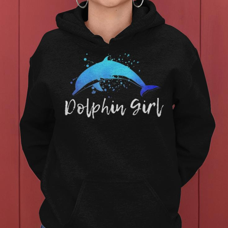 Dolphin Girl Beach Animal Lover Women Momn Tween Gift 199 Women Hoodie