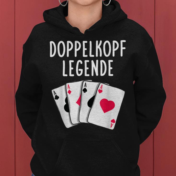 Doppelkopf Legende Spielkarten Frauen Hoodie