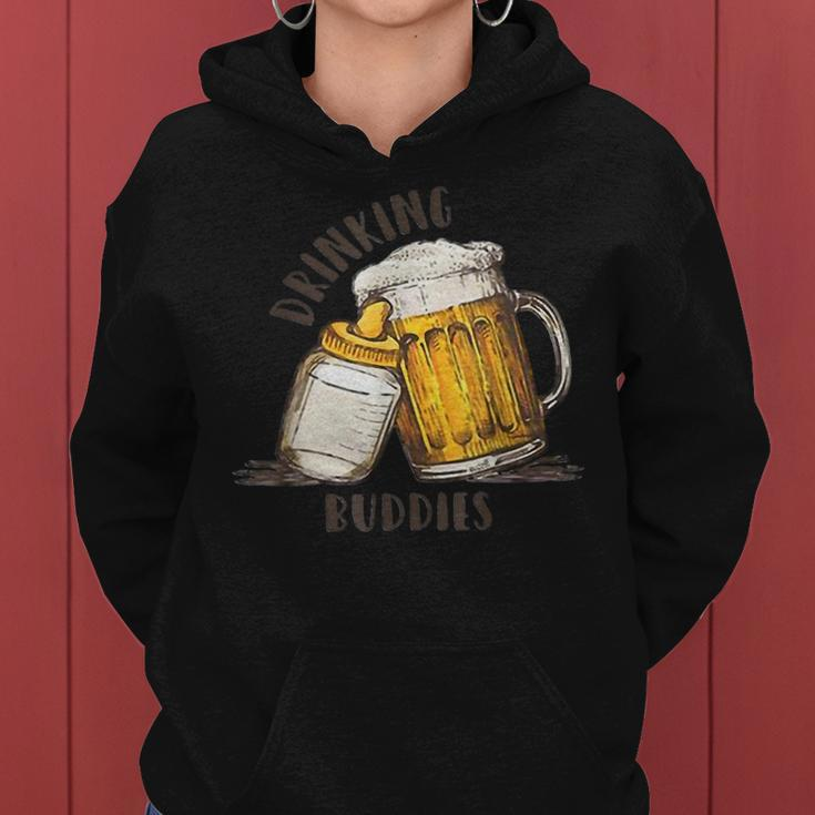 Drinking Buddies Dad And Baby Beer Matching Fist Father Gift For Mens Women Hoodie
