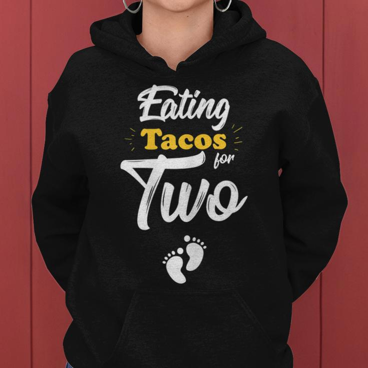 Due In May Pregnancy Eating Tacos For Two Gift For Womens Women Hoodie