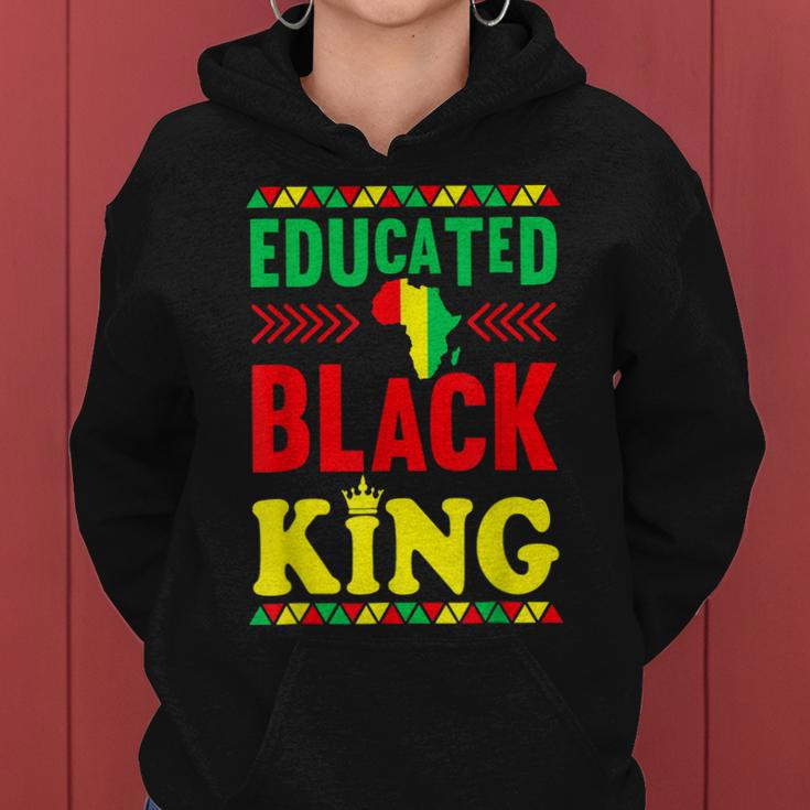 Educated Black King African American Melanin Black History V2 Women Hoodie