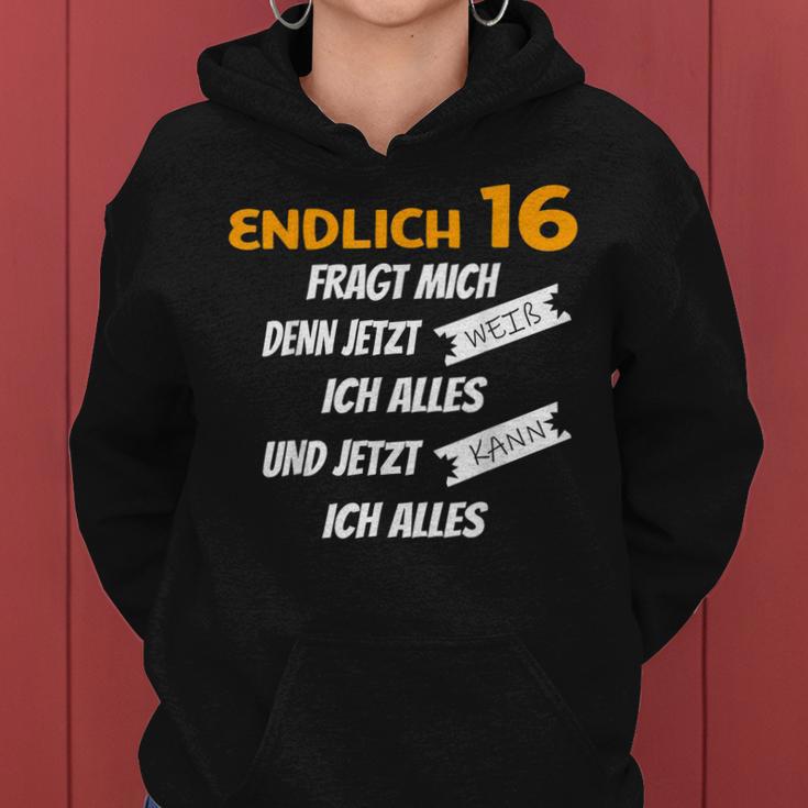 Endlich 16 Lustiges Geburtstags Frauen Hoodie