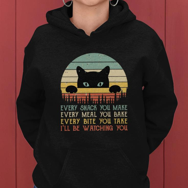 Every Snack You Make Cat Funny Cat Mom Cat Mama Cat Dad V2 Women Hoodie