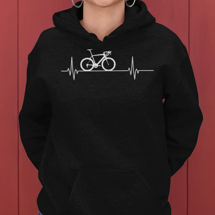Fahrrad Herzschlag – Radfahren Pulse – Love Frauen Hoodie