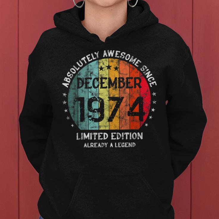 Fantastisch Seit Dezember 1974 Männer Frauen Geburtstag Frauen Hoodie