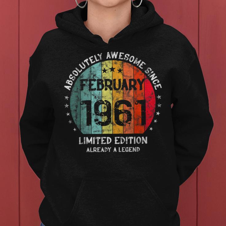 Fantastisch Seit Februar 1961 Männer Frauen Geburtstag Frauen Hoodie