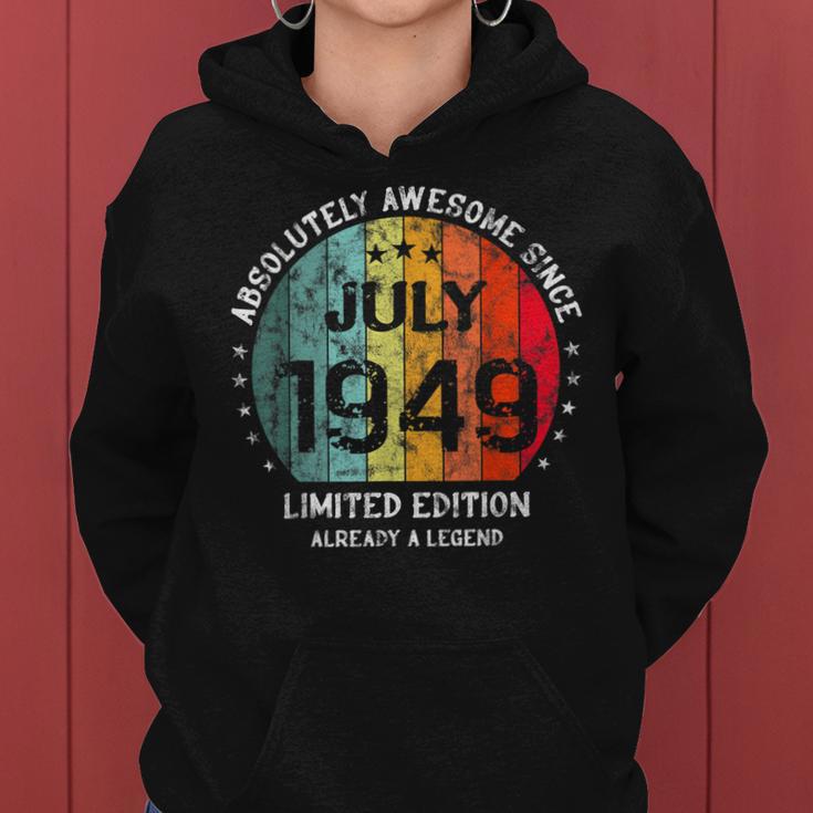 Fantastisch Seit Juli 1949 Männer Frauen Geburtstag Frauen Hoodie