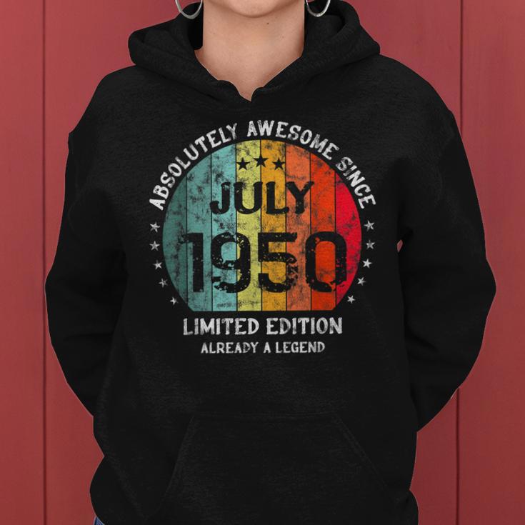 Fantastisch Seit Juli 1950 Männer Frauen Geburtstag Frauen Hoodie