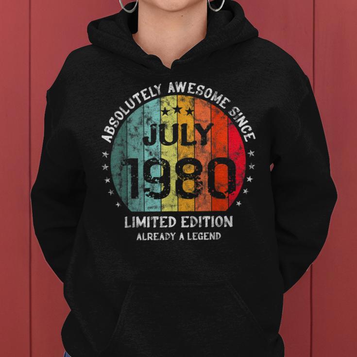 Fantastisch Seit Juli 1980 Männer Frauen Geburtstag Frauen Hoodie