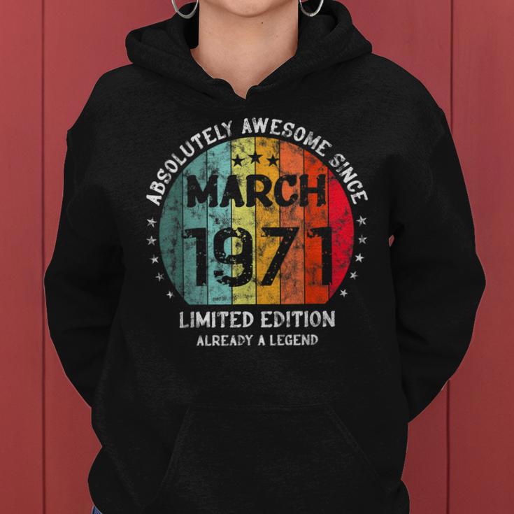 Fantastisch Seit März 1971 Männer Frauen Geburtstag Frauen Hoodie