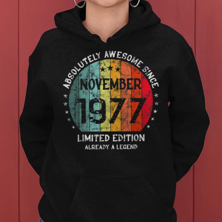 Fantastisch Seit November 1977 Männer Frauen Geburtstag Frauen Hoodie