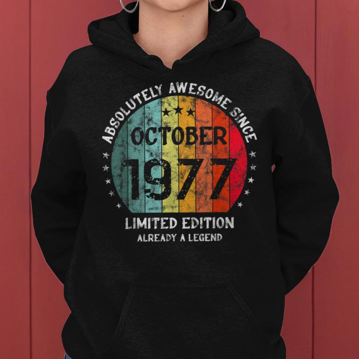 Fantastisch Seit Oktober 1977 Männer Frauen Geburtstag Frauen Hoodie