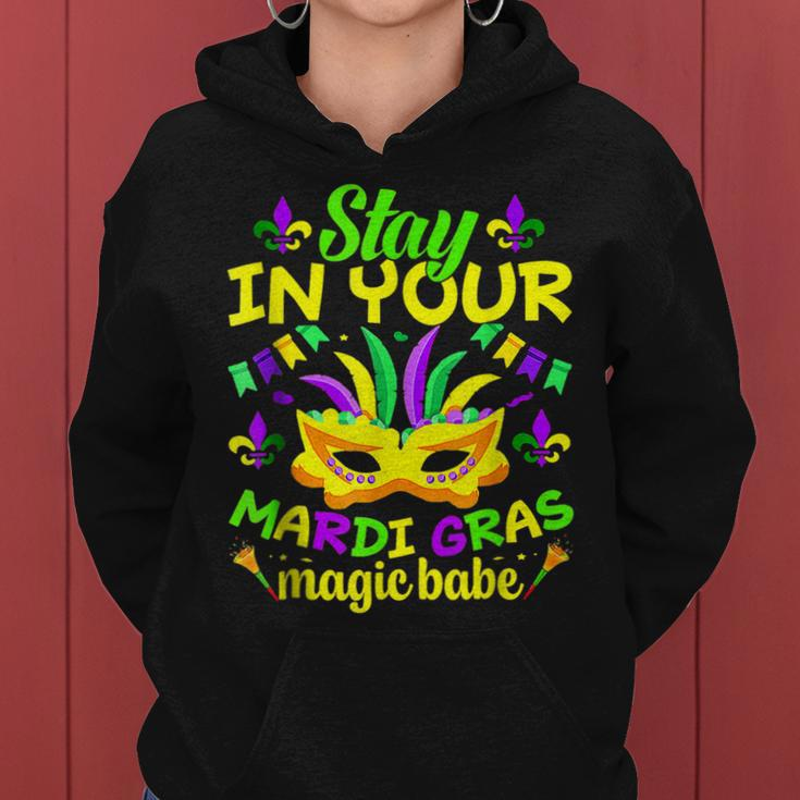 Fat Tuesdays Stay In Your Mardi Gras Magic Babe New Orleans Women Hoodie