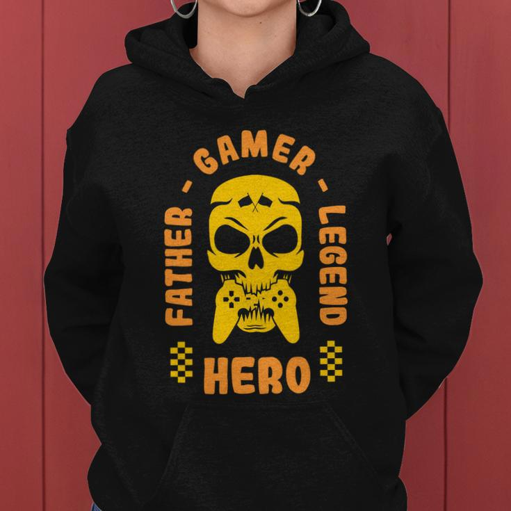 Father Gamer Legend Hero Women Hoodie