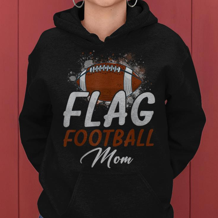 Flag Football Mom Proud Mom Of Ballers Fathers Day Women Hoodie