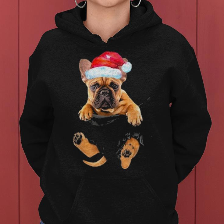 Frenchie French Bulldog Pocket Funny Mom Dad Kid Lover Gifts Women Hoodie