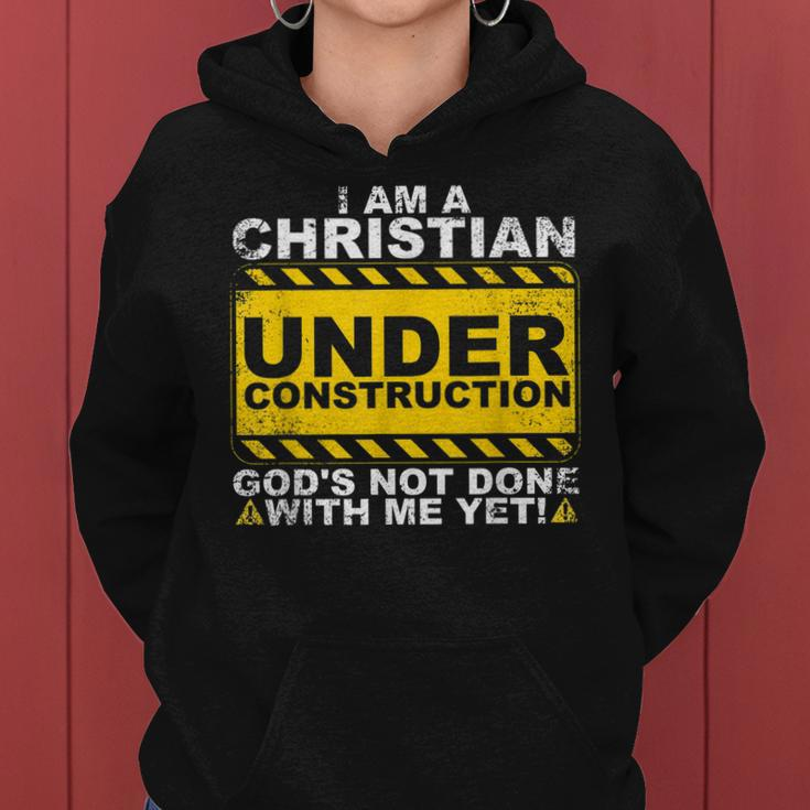 Funny Christian Under Construction Gift Catholic Men Women Women Hoodie