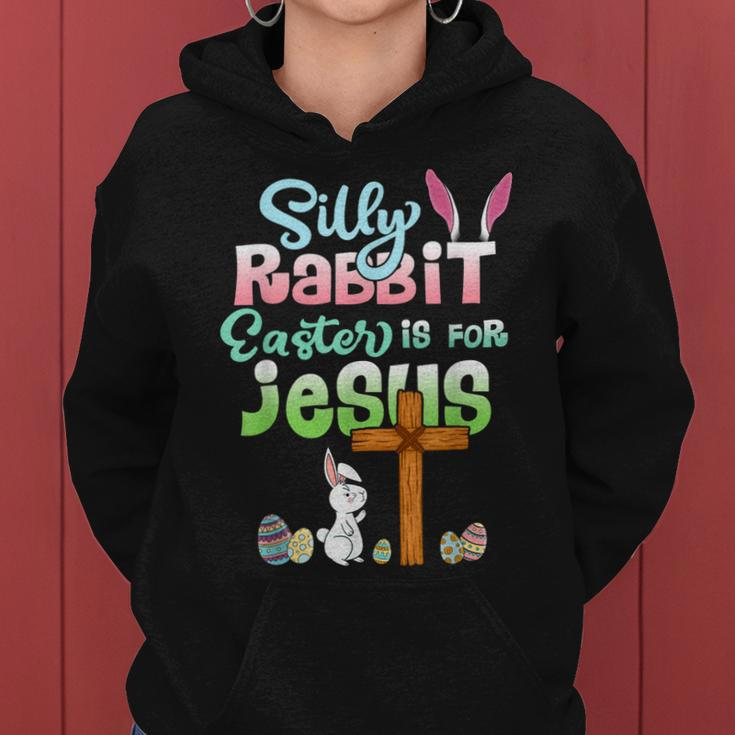 Funny Easter Day Silly Rabbit Easter Is For Jesus Christians Women Hoodie