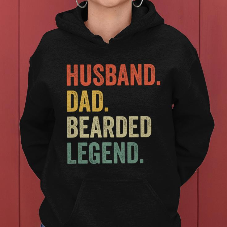 Funny Gift For Mens Funny Bearded Husband Dad Beard Legend Vintage Gift Women Hoodie