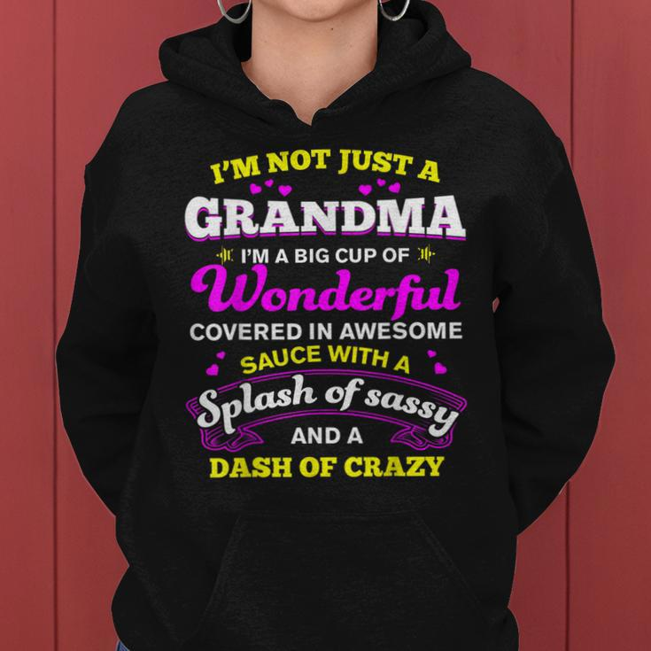 Funny Grandma A Big Cup Of Wonderful Funny Grandma Women Hoodie