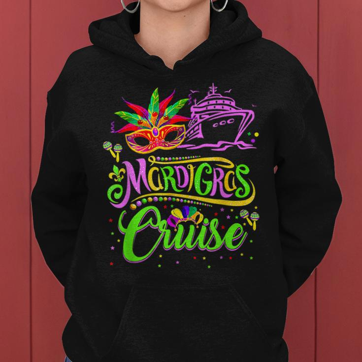 Funny Mardi Gras Cruise Cruising Mask Cruise Ship Carnival Women Hoodie
