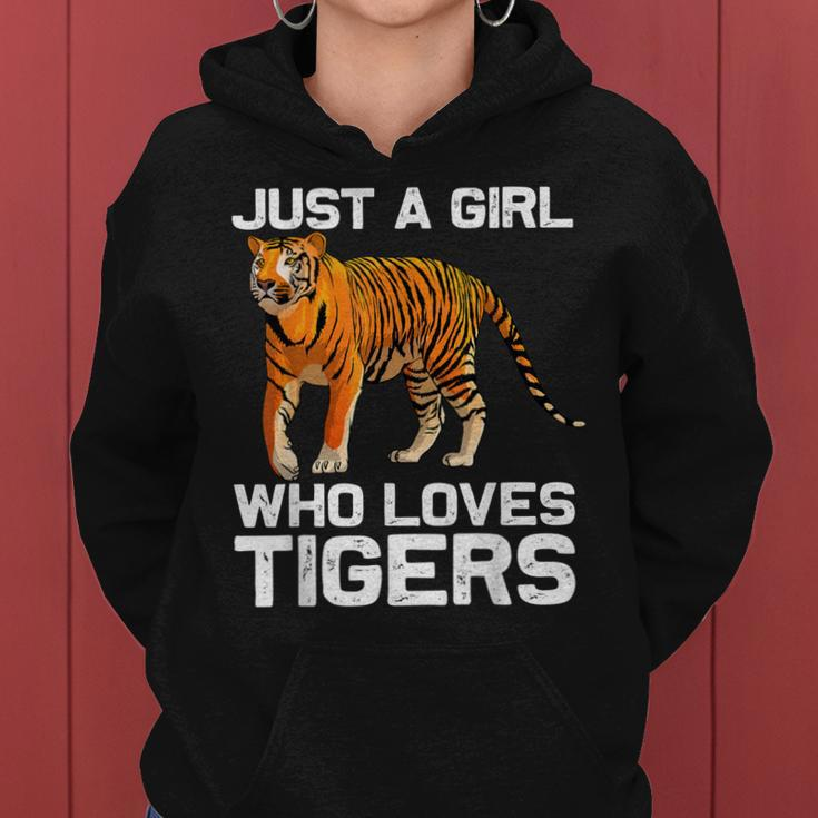 Funny Tiger Girl Design Kids Women Mom Tiger Love Wildlife Women Hoodie