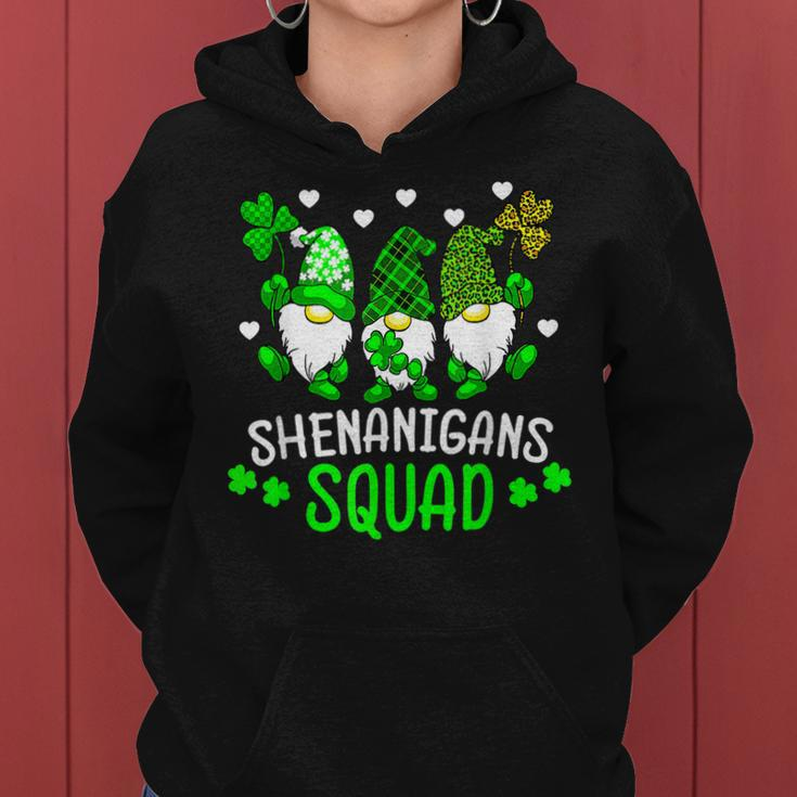 Funny Time For Shenanigans Squad St Patricks Day Gnomes Women Hoodie