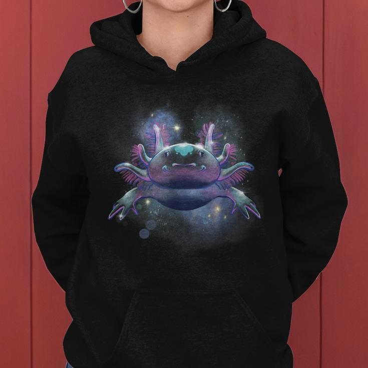 Galaxy Axolotl Weltraumastronaut Mexikanischer Salamander Frauen Hoodie