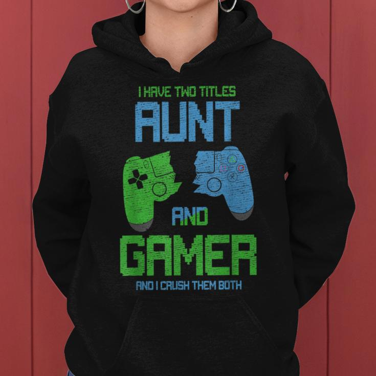 Gamer Mom Aunt Gift Idea Video Games Lover Aunt Gaming Women Hoodie