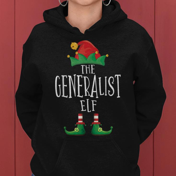 Generalist Elf Gamer Familie Passender Pyjama Weihnachten Frauen Hoodie