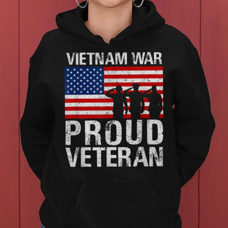 Gift For Military Men Women Proud Vietnam War Veteran Women Hoodie