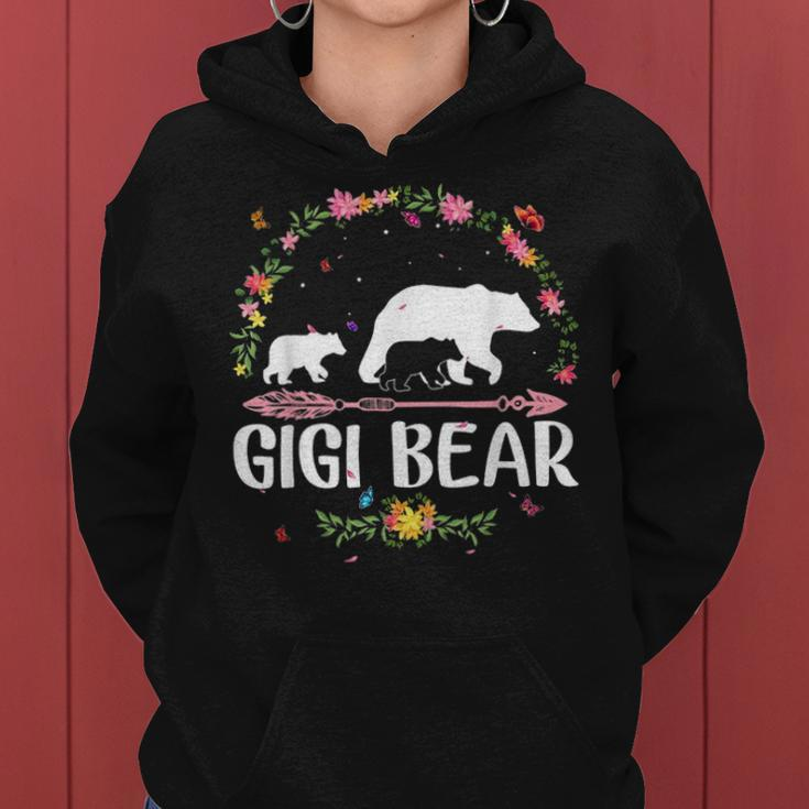 Gigi Bear Flowers Matching Family Bear Mothers Day Gift V2 Women Hoodie