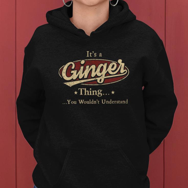 Ginger Name Ginger Family Name Crest Women Hoodie