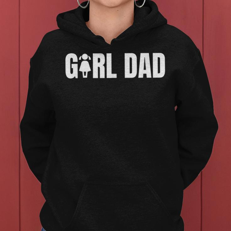Girl Dad From Wife Mom Daughter New Baby Girls Fathers Day Women Hoodie
