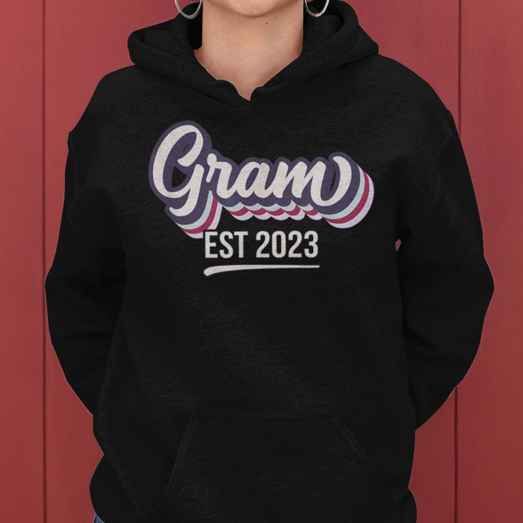 Gram Est 2023 - Soon To Be Grandma Pregnancy Announcement Women Hoodie